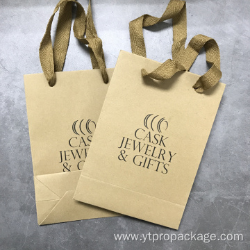 Custom logo Shopping kraft package apparel bag